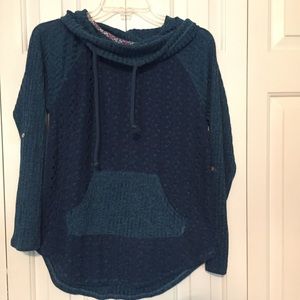 Blue button long sleeve shirt